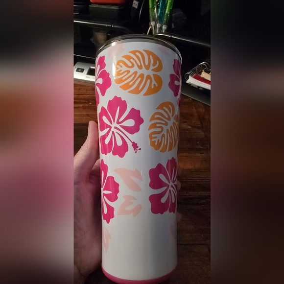 Swig Tropical 32 ounce Tumbler w/ lid NO SCRATCHES - Picture 4 of 8